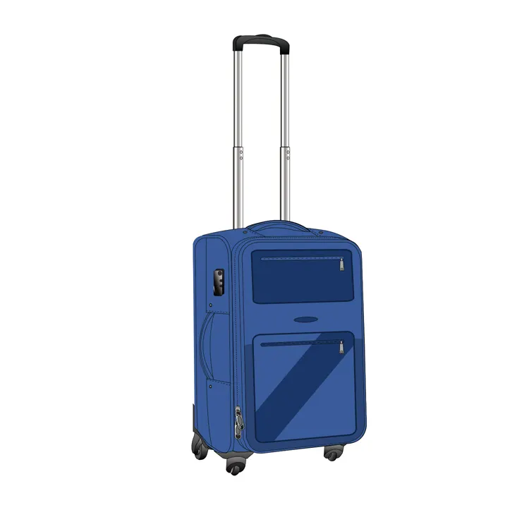 高品質大容量旅行スーツケース荷物工場卸売20 "24" 28 "防水ポリエステル荷物バッグ