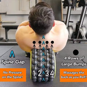 FDFIT Back Roller Yoga Wheel Soulager la raideur de la douleur dans le bas du haut du dos Augmenter la mobilité Flexibilité Alignement - Product Image 5