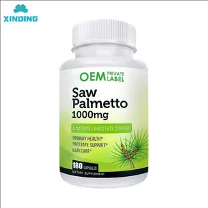 Saw Palmetto Capsules 1000 mg Herbal Supplement for Men Natural Prostate Support Formula Urinary & Prostate Function Support