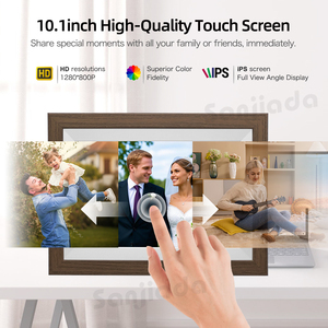 Cadre photo numérique intelligent 10,1 pouces avec écran tactile, lecture vidéo, envoi de photos via application téléphonique et Wi-Fi Cloud – Vente en gros usine - Product Image 4