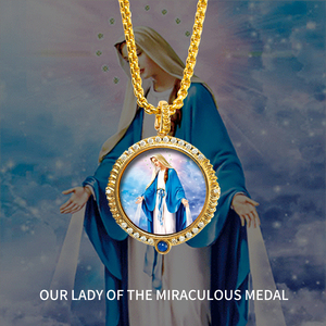 Collar con Colgante de Medalla Milagrosa al por Mayor, Joyería de Devoción para Milagros Diarios - Product Image 4