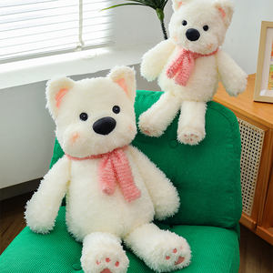 Schattig Wit <span class=keywords><strong>Puppy</strong></span> Knuffeldier Pluche Speelgoed Dagelijks Leven Mooi En Schattig Hond Knuffel Voor Huisdecoratie Metgezel Cadeau - Product Image 5