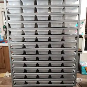 44qt Tub Big Jaulas Ball Python Box Racks con sistema de estante de cría de serpientes reptiles de calor