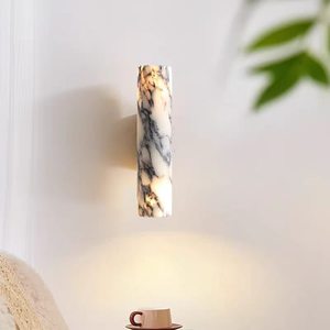 Lámpara de Pared de Mármol Natural Estilo Francés, Lámpara Moderna para Entrada, Sala de Estar, Dormitorio, Pasillo - Product Image 2