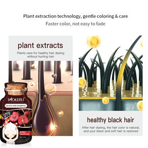 Mokeru Fabricant 30ml * 6 <span class=keywords><strong>Buuble</strong></span> Shampooing de coloration capillaire Fomular naturel dans la teinture capillaire Bulle - Product Image 5