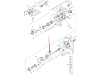 Pièces d'origine Hitachi 4355286, roulement de pompe hydraulique pour excavatrice, bague intérieure Hitachi ZX110 ZX120 ZX120-5G ZX130-5A ZX135US-5B