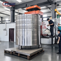 Mesin Filtrasi Industri Drum Putar Filter Vakum Motor Baja Tahan Karat 304 Tahan Korosi 500L/Jam Ukuran Kustom