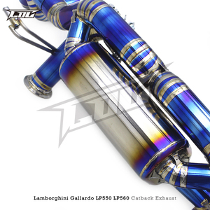 Tubos de <span class=keywords><strong>Escape</strong></span> Catback de Titanio OBM para <span class=keywords><strong>Lamborghini</strong></span> Gallardo 5.2 LP550/LP560/LP570 2008-2016, Sistema de <span class=keywords><strong>Escape</strong></span> Deportivo con Válvulas - Product Image 4
