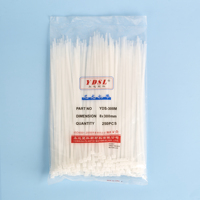 Attaches de câble autobloquantes YDSL Longueur 300mm Nylon 66 UV Sangle Largeur 8mm Attaches zippées libérables pour une gestion efficace des fils