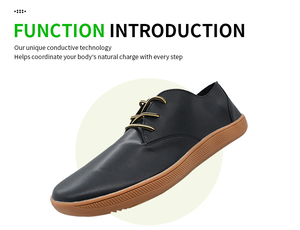Naturaleza conductora punta ancha plana descalza minimalista electrón cobre conectar tierra energía puesta a tierra zapatos - Product Image 4