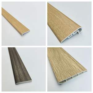 Vente directe usine : Plinthe <span class=keywords><strong>PVC</strong></span>, plinthe en plastique pour meuble domestique, accessoires de sol épaissis anti-humidité à grain de bois - Product Image 2