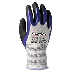 Guanto Towa - 541S 7/S Activ Grip Omega S - Colore: Mélange / Viola - Manipolazione di oggetti affilati e parti oleate. - Product Image 3