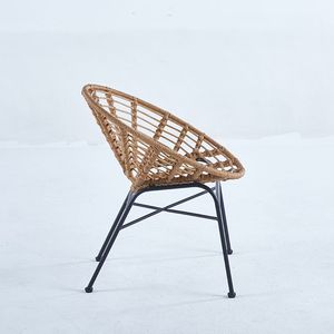 Mobilier d'extérieur métal rotin acier gris <span class=keywords><strong>chaise</strong></span> fer boucle maille patio moderne restaurant nordique italien orange chaises de jardin - Product Image 3