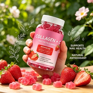Gommose di Collagene Vegano OEM/ODM, Formula Avanzata con Biotina, Vitamina C <span class=keywords><strong>e</strong></span> Vitamina A per il Supporto di Capelli, Pelle <span class=keywords><strong>e</strong></span> Unghie, Gusto Fragola - Product Image 2