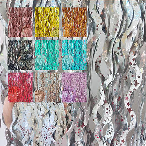 Gorden Dekorasi Pesta Grosir 1* 2 Meter dengan Pinggiran Berlapis Foil Cocok untuk Latar Belakang Pesta - Product Image 5