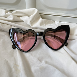Rose Red European American Street Style Cat Eye UV400 Marco completo Corazón Rosa Gafas <span class=keywords><strong>de</strong></span> sol Internet Celebrity Gafas <span class=keywords><strong>de</strong></span> sol - Product Image 6