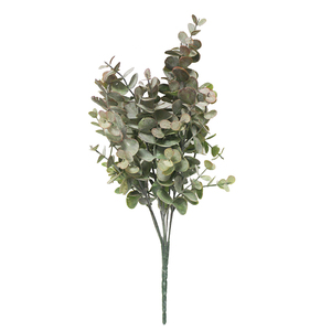 Fabrication de Faux <span class=keywords><strong>Eucalyptus</strong></span> en plastique, plantes vertes décoratives, Branches d'<span class=keywords><strong>eucalyptus</strong></span> artificielles - Product Image 4