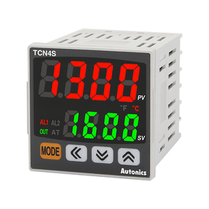 オートニクス TCN4S-24R PID 温度コントローラー デュアルディスプレイ 100-240VAC 48x48mm 温度調節器 デュアル PV SV ディスプレイ - Product Image 1