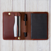 Housse de carnet miniature de haute qualité en cuir véritable, étui de voyage pour carnet de poche