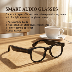 Lunettes Intelligentes IA : Assistant Vocal Personnalisable, Appels Mains Libres, Lecteur de Musique, Audio Extérieur Open-Ear, Lunettes de Soleil Connectées - Product Image 1