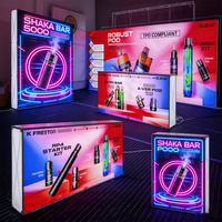 Boîtes lumineuses LED en aluminium durables et étanches fabriquées en Chine, murs rétroéclairés pour salons professionnels, utilisation promotionnelle, différentes tailles
