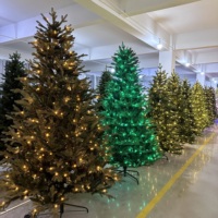 Feiertags dekorations sammlungen Big Fat Huge Pine Weihnachts baum Warm weiße LED-Beleuchtung Künstlicher Weihnachts baum