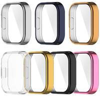 Casing TPU lembut berlapis elektro untuk jam tangan Redmi 6 pelindung layar aktif penutup perlindungan penuh bingkai bumper aksesori jam tangan pintar