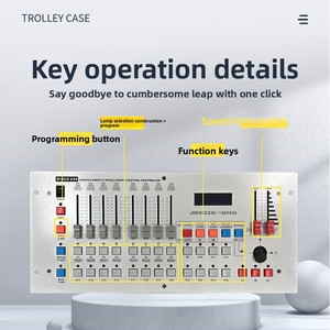 240 giao diện điều khiển DMX512 điều khiển chùm ánh sáng mệnh di chuyển đầu thanh ánh sáng sân khấu đám cưới ánh sáng mờ giao diện điều khiển - Product Image 3