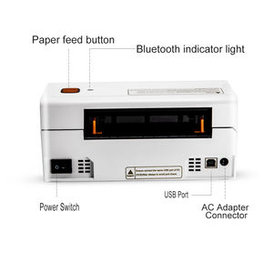 เครื่องพิมพ์ฉลากความร้อน IPRT&BEEPRT ขนาด 4x6 นิ้ว 4 นิ้ว เครื่องพิมพ์สติกเกอร์บาร์โค้ดใบนำส่งสินค้าสำหรับ <span class=keywords><strong>Shopee</strong></span> - Product Image 5