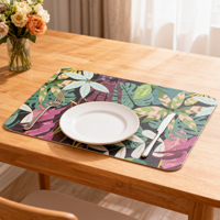 Magnifique table à manger personnalisée résistante à la chaleur, décoration de table de restaurant, set de dessous-de-plat en MDF de luxe, coffret cadeau, cadeau offert