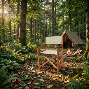 Meilleures ventes sur le marché britannique et américain - Chaise de directeur en bois d'acacia pour extérieur, jardin, parc, salon, hôtel, villa - Bon prix - Product Image 6