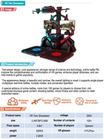 VR Shooting 9D Virtual Reality Arcade Game Machine Level Break Adventure Fun VR Shooting Simulator para parque temático comercial