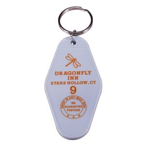 <b>Custom</b> Plastic Keychain Accessories Vintage Hotel Motel Keychain Blank Car Keyrings, Full Color <b>Key</b> Tag with Business Logo - Product Image 3