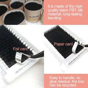 लास विस्तार आपूर्तियाँ कस्टम 0.03 0.05 बी सी डी सीसी एल एल + नियंत्रण रेखा एलडी जम्मू निजी लेबल कश्मीरी चलाओ एक्सटेंशन थोक बरौनी विस्तार - Product Image 3