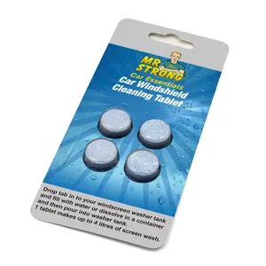 4 Tabletten Pack Auto Ruitenwisserinstallatie Tabletten Voor Beschermen Voorruit