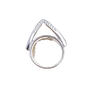 Support de pendentif en argent S925 en forme de coquille de cheval, 14,3 mm, composant de bijouterie pour accessoires DIY - Product Image 4