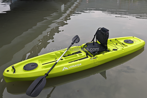 Kayak de pêche récréatif en plastique, <span class=keywords><strong>2</strong></span> sections <span class=keywords><strong>pour</strong></span> 1 personne, 3 sections <span class=keywords><strong>pour</strong></span> <span class=keywords><strong>2</strong></span> personnes, avec siège arrière et pagaie - Product Image 6