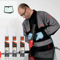 Kit de réparation de pare-brise en PU 600ML 310ML, colle pour vitres de voiture, adhésif pour verre automobile, mastic polyuréthane PU40 Fix Flex 55