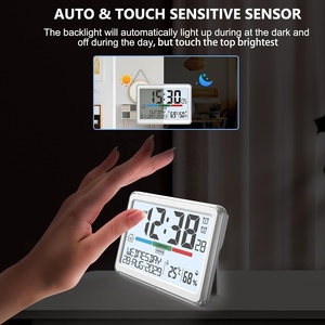 ZHX S369 Indoor Temperature & Humidity Monitor <b>Digital</b> LCD Desk <b>Clock</b> S369 <b>Digital</b> <b>Clock</b> S369 - Product Image 5