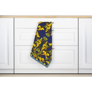 Asciugamano da Cucina Excelsa Trinacria in Cotone 50x70 Cm con Stampa Damascata, Rettangolare - Product Image 3