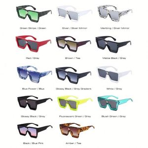 Lunettes de soleil surdimensionnées carrées pour femmes, tendance rétro de luxe, personnalisées, 2025, UV400 - Product Image 4