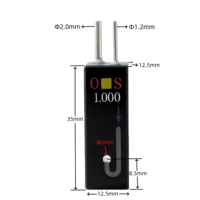 Cuvette à flux Q-614 0.03ml Analyseur biochimique à paroi noire Cuvette en quartz à cellules d'écoulement