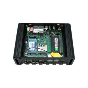 Celero N J4125/J4105/N4100 PC Mini, mendukung Barebone dengan Dual LAN HD VGA 2RS232 WIN10 colokan US/EU/AU ukuran saku PC Mini - Product Image 4