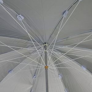Sombrilla de Playa de Doble Capa Resistente de 170 cm, Protección UV, Impermeable, Varillas Reforzadas, Parasol para Patio, Resort y Piscina - Product Image 2