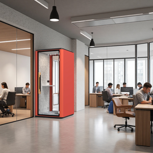 Mobile Portable Sound Proof Office Pods Indoor Portable Office Soundproof Phone Booth Portable Vocal Booth <strong>Recording</strong> <strong>Studio</strong> - Product Image 1
