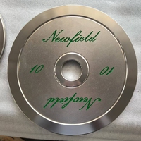 Plaques de poids de compétition en acier inoxydable calibrées de haute précision avec logo en relief