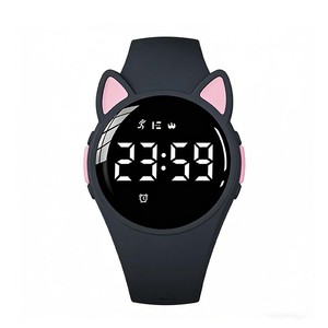Montre connectée podomètre <span class=keywords><strong>pour</strong></span> enfants, étanche IP68, avec oreilles de <span class=keywords><strong>chat</strong></span> mignonnes, <span class=keywords><strong>pour</strong></span> garçons et filles, usage sportif, compteur de calories, suivi de distance, minuteur 3 - Product Image 1