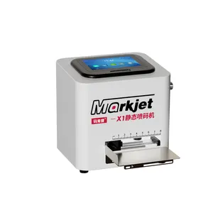 Desktop Static Inkjet Printer For Expiry Data Logo Qr Code Bar Code Series Number Printing