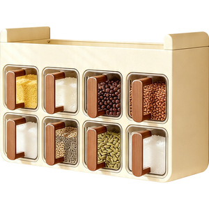 Wall Mounted Condiment Rack Creamy White Multi Layer Storage For Oil Salt Soy Sauce Vinegar Kitchen Organizer - Product Image 5