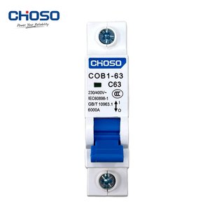 Disjoncteur miniature CHOSO COB1-63 AC MCB 6kA 1P, 6A 10A 16A 20A 25A <span class=keywords><strong>32A</strong></span> 40A 50A 63A Courbe B/C/D PA66 Montage sur rail DIN 230V~ - Product Image 2